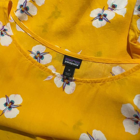 Patagonia Floral Tencel Summer Dress EUC, size M - Picture 4 of 8